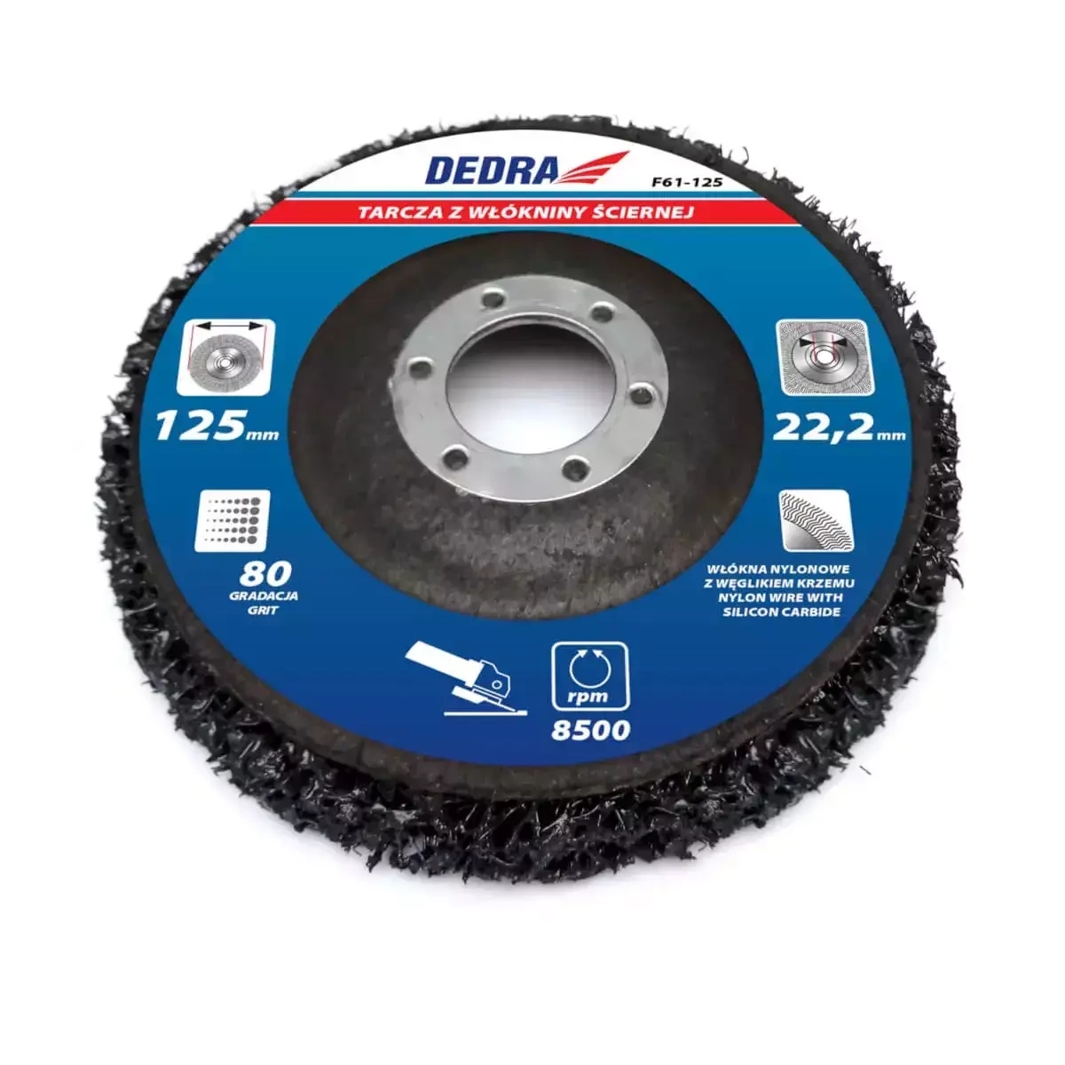 Kotúč z brúsneho textilu 125mm, priemer otvoru 22.2mm