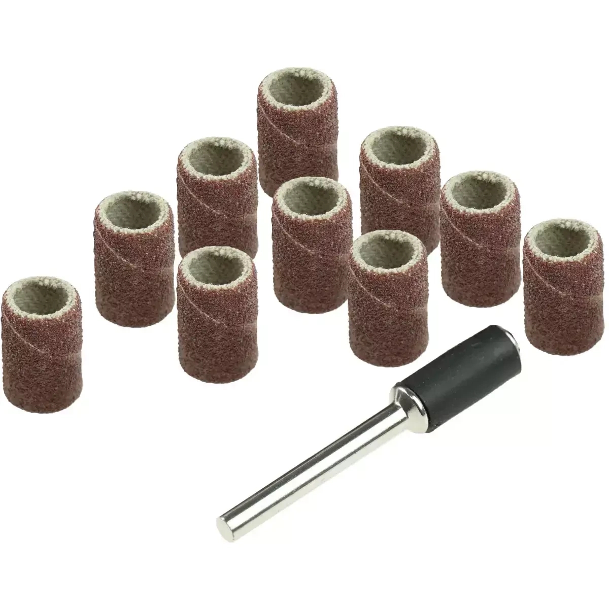 Brúsny pás 6,3mm, K60,K120, súprava 11ks,(10+1 stopka 3,2mm)