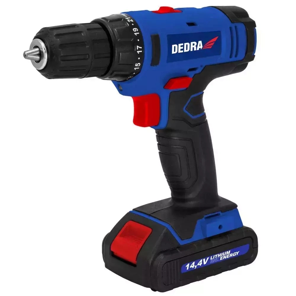 Akumulátorový skrutkovač 14,4V, 1,5Ah, 1h, 0-400/0-1350rpm